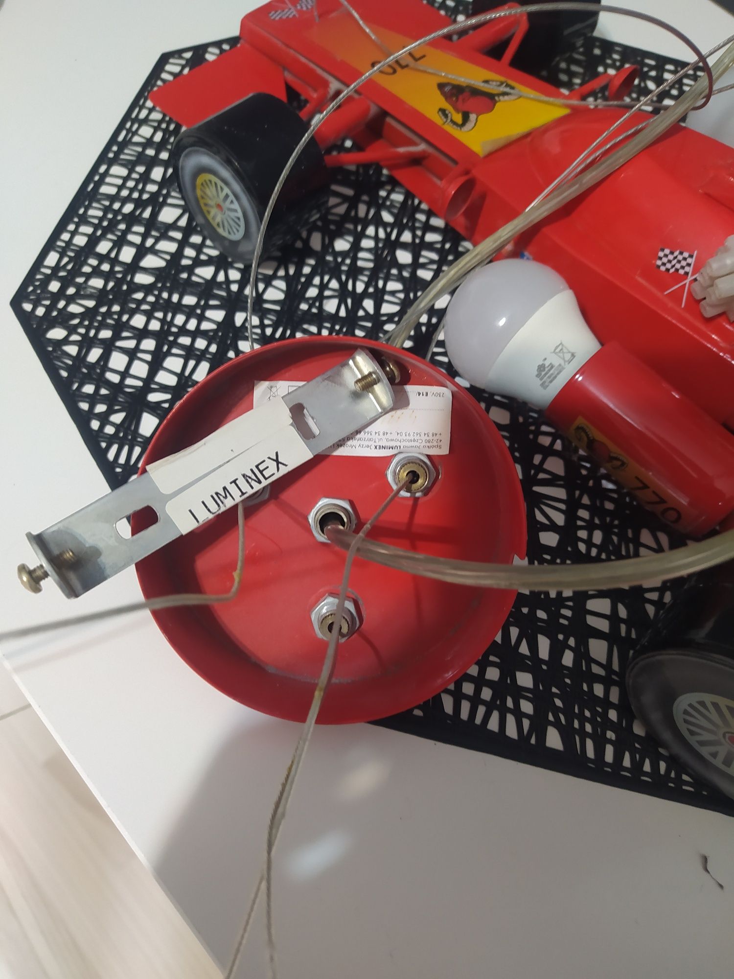 Lampa, żyrandol formuła 1