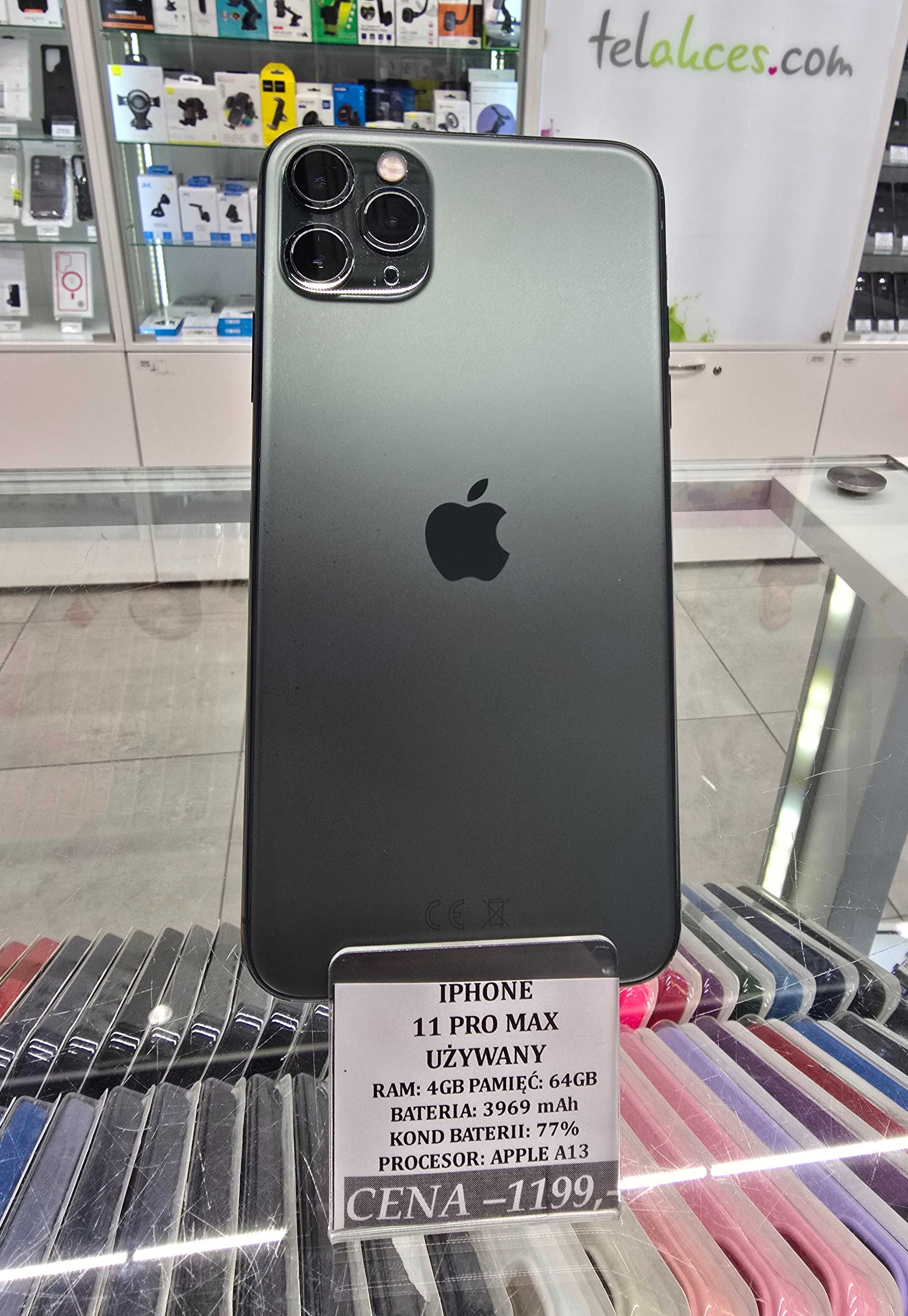 Iphone 11 Pro Max 64GB Bat 77% Telakces Felicity *Raty 0%