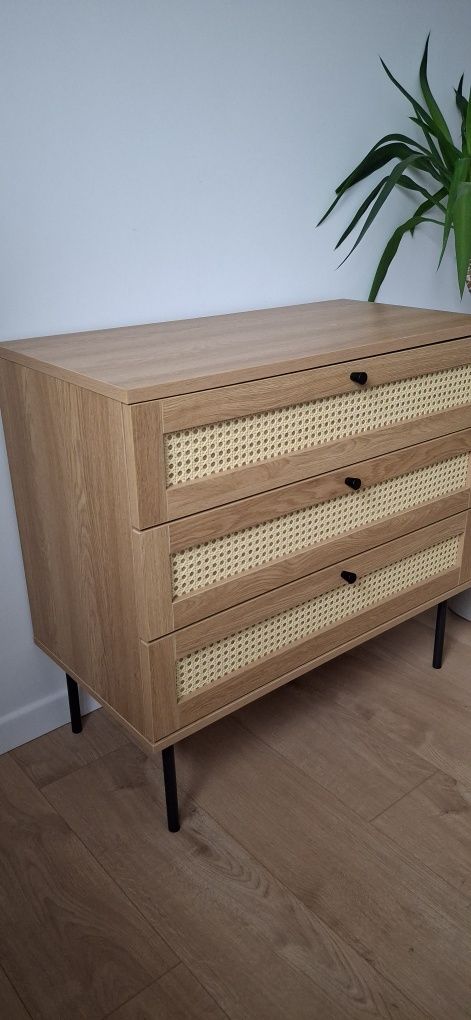 Komoda rattan, boho
