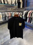 Czarna koszulka Louis Vuitton z żółtym