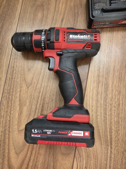 Einhell zestaw wiertarka, 2x akumulator, ładowarka