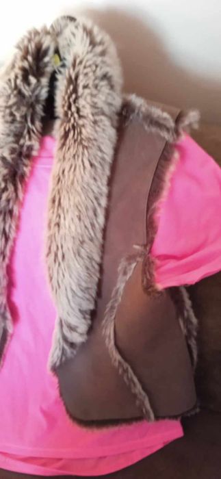 Kamizelka kożuszek Futrzak xl brąz