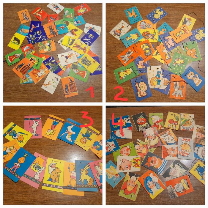 Флажки бумажна гірлянда Новий рік СССР