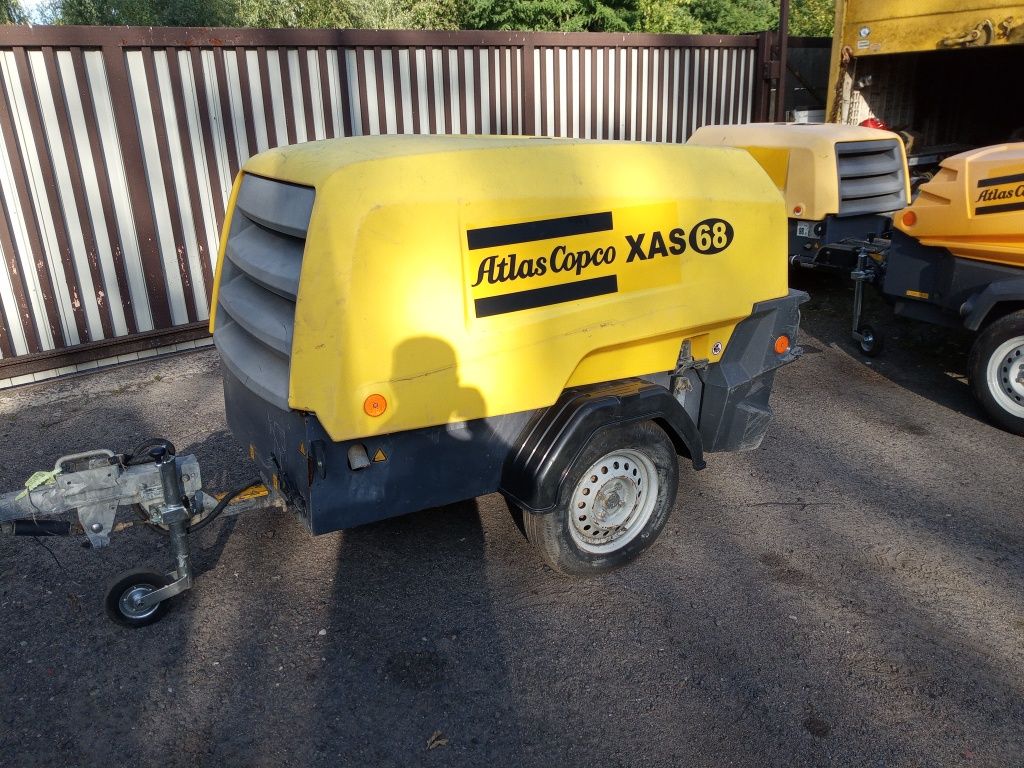 Kompresor śrubowy sprężarka Atlas Copco XAS68 ROK 2018 rejestracja PL