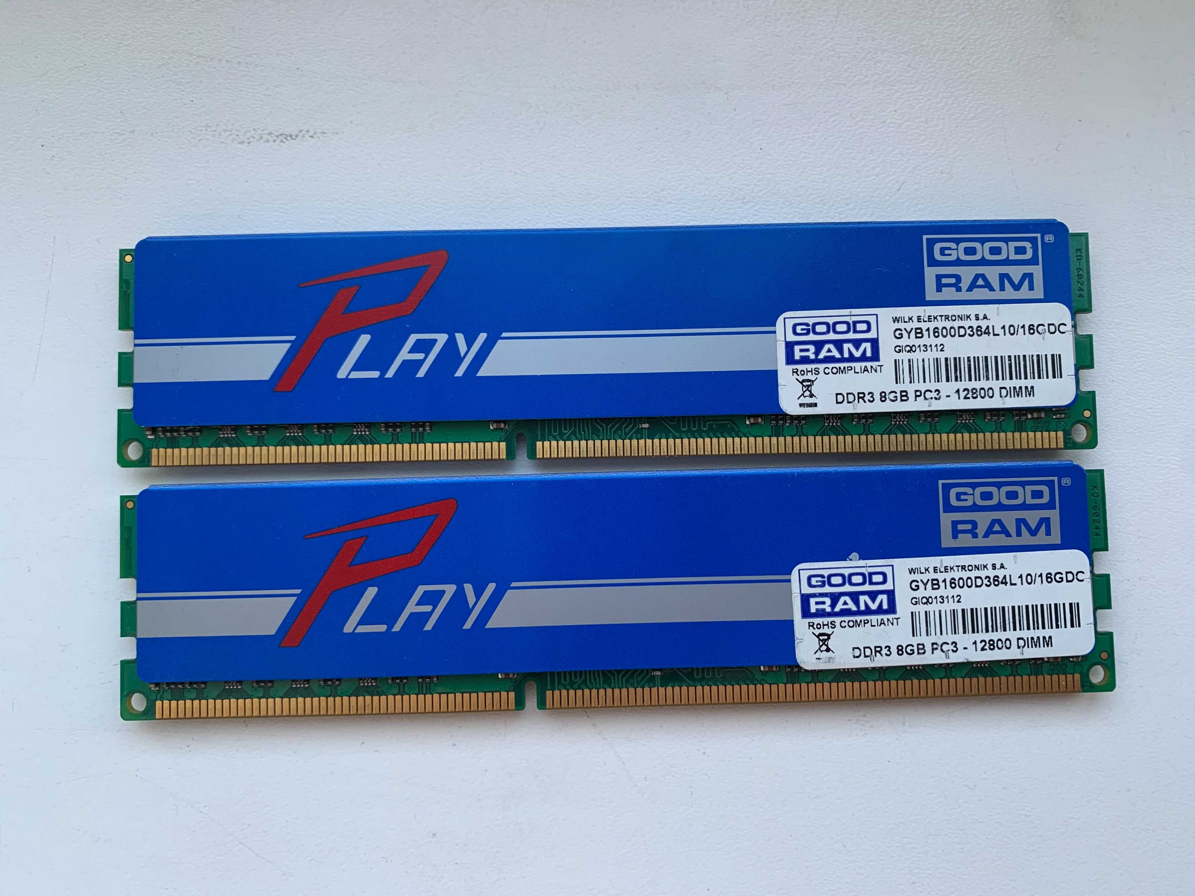 Оперативна пам'ять Goodram DDR3-1600 16GB 2x8 GYB1600D364L10/16GDC