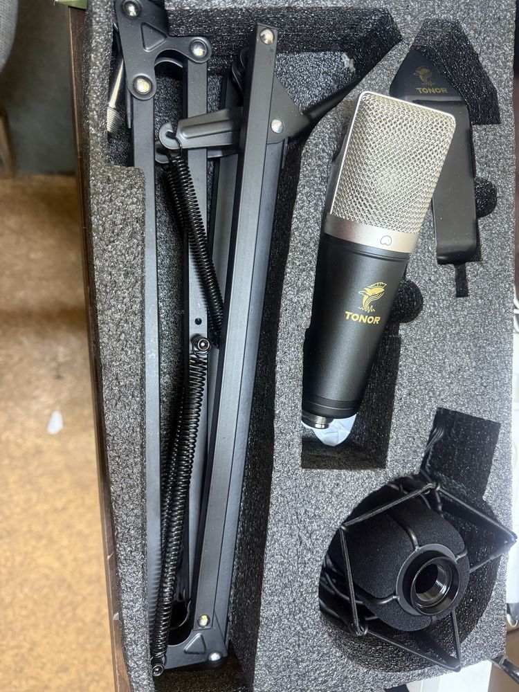 Mikrofon Tonor TC-2030 z ramieniem biurkowym filtr USB pojemnościowy