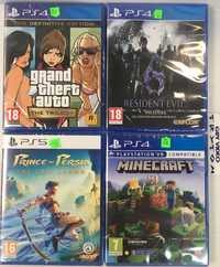 Gry PS4/PS5 GTA Trilogy Resident 6 Minecraft Bedrock Prince of Persia