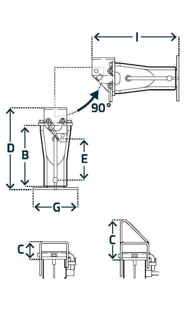 Stopa podporowa, SIMOL DN511S 400 mm 4000 kg