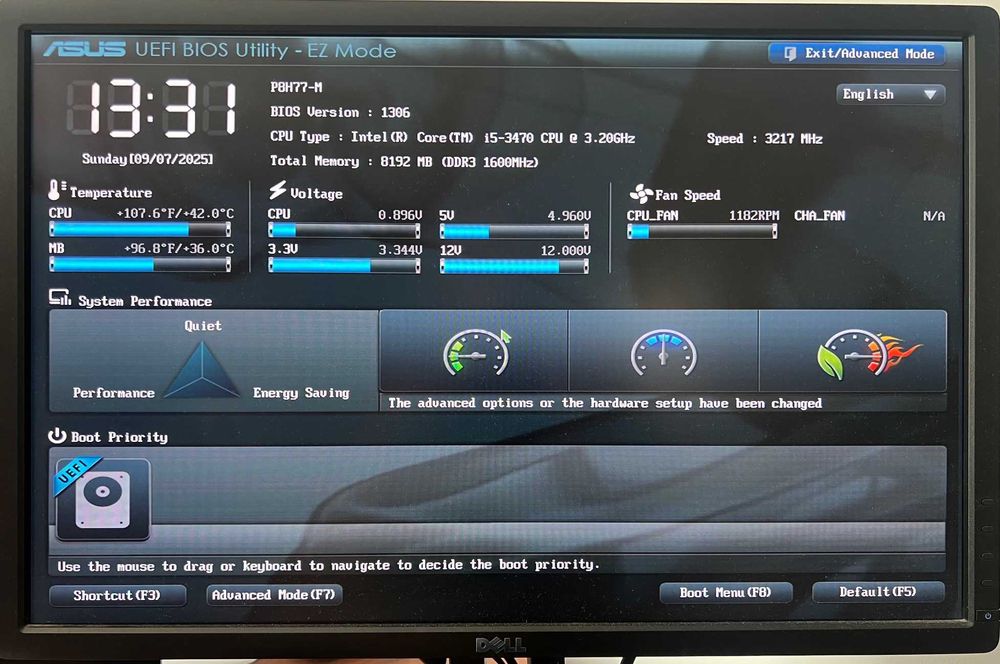 Komputer Intel i5 3470 + 8GB RAM + SSD + monitor Dell + Radeon RX560