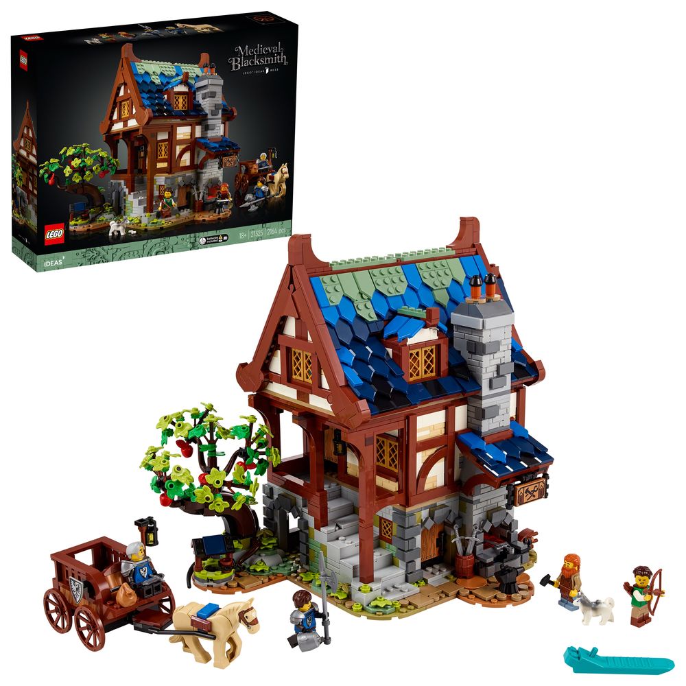 Конструктор Лего LEGO Ideas Blacksmith середньовічна кузня 2164 деталі
