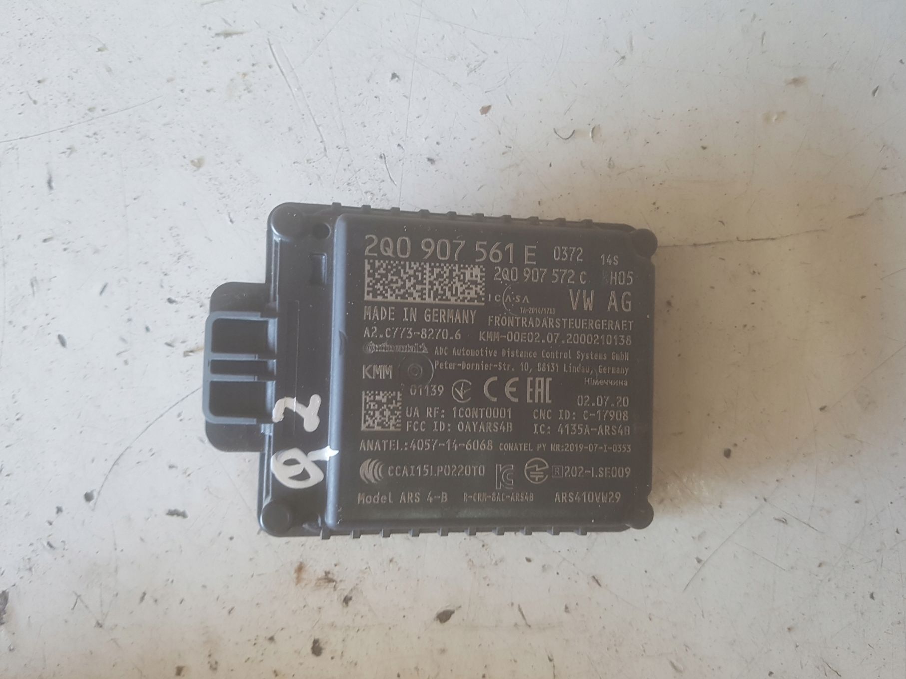 AUDI Q2 16r- RADAR DISTRONIC ADC 2Q0907561E