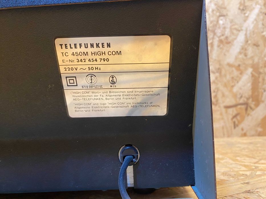 magnetofon Deck Telefunken TC 450M (film pokazowy)