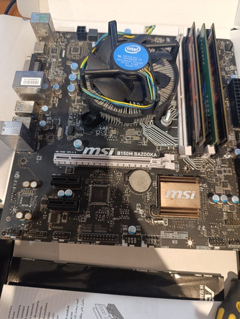 Bundle MB B150m bazooka + i5 6500 + 16g + PSU