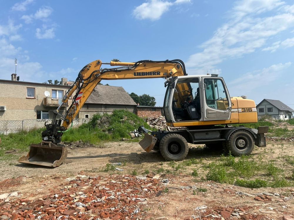 Koparka Kołowa Liebherr A316 Rotator+Szczypce