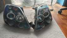 Lampy przednie Ford Fiesta MK6 Sonar Ringi Led Osram Philips Folia PPF