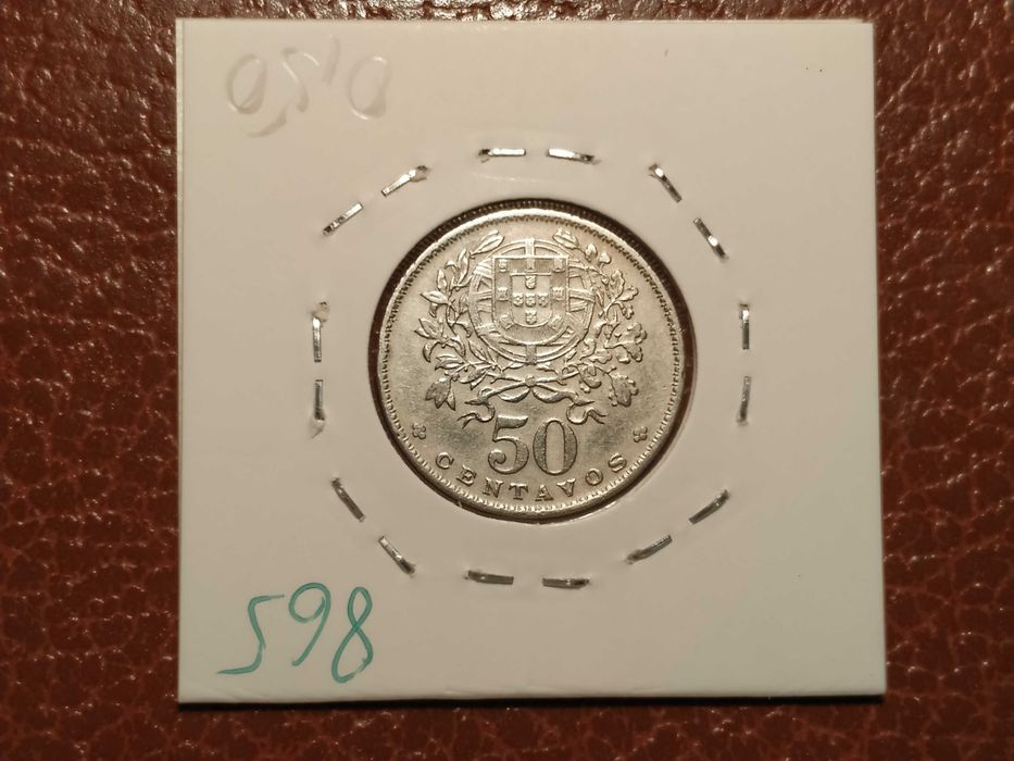 865 moeda de 50 centavos de 1961 em alpaca - Portugal