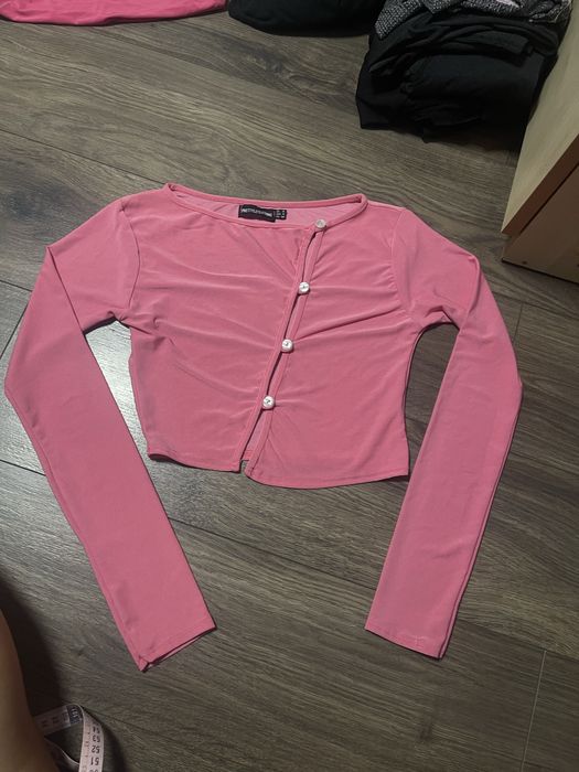 Топ pretty little thing/кроп топ plt/топик/лонг/кофтинка plt