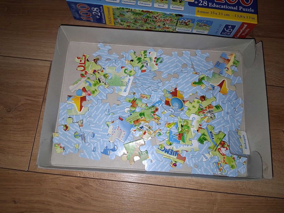Castorland puzzle 100+28 polska edukacyjne