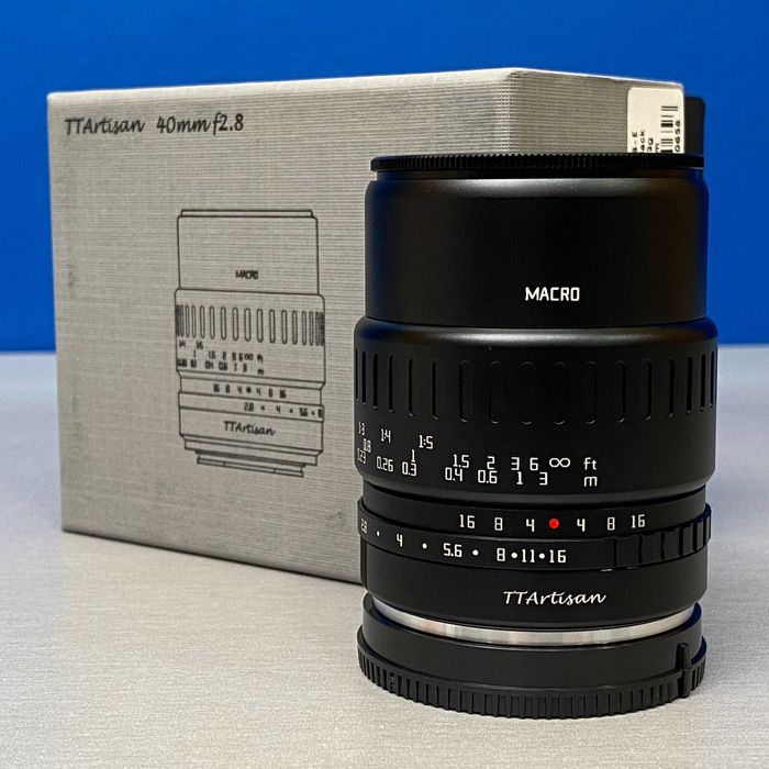 TTArtisan 40mm f/2.8 Macro | Sony E-Mount | NOVA | 3 ANOS DE GARANTIA