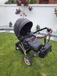 BabyActive Musse Ultra - Wózek Głęboko-Spacerowy 2w1 BLACK/ROSE GOLD