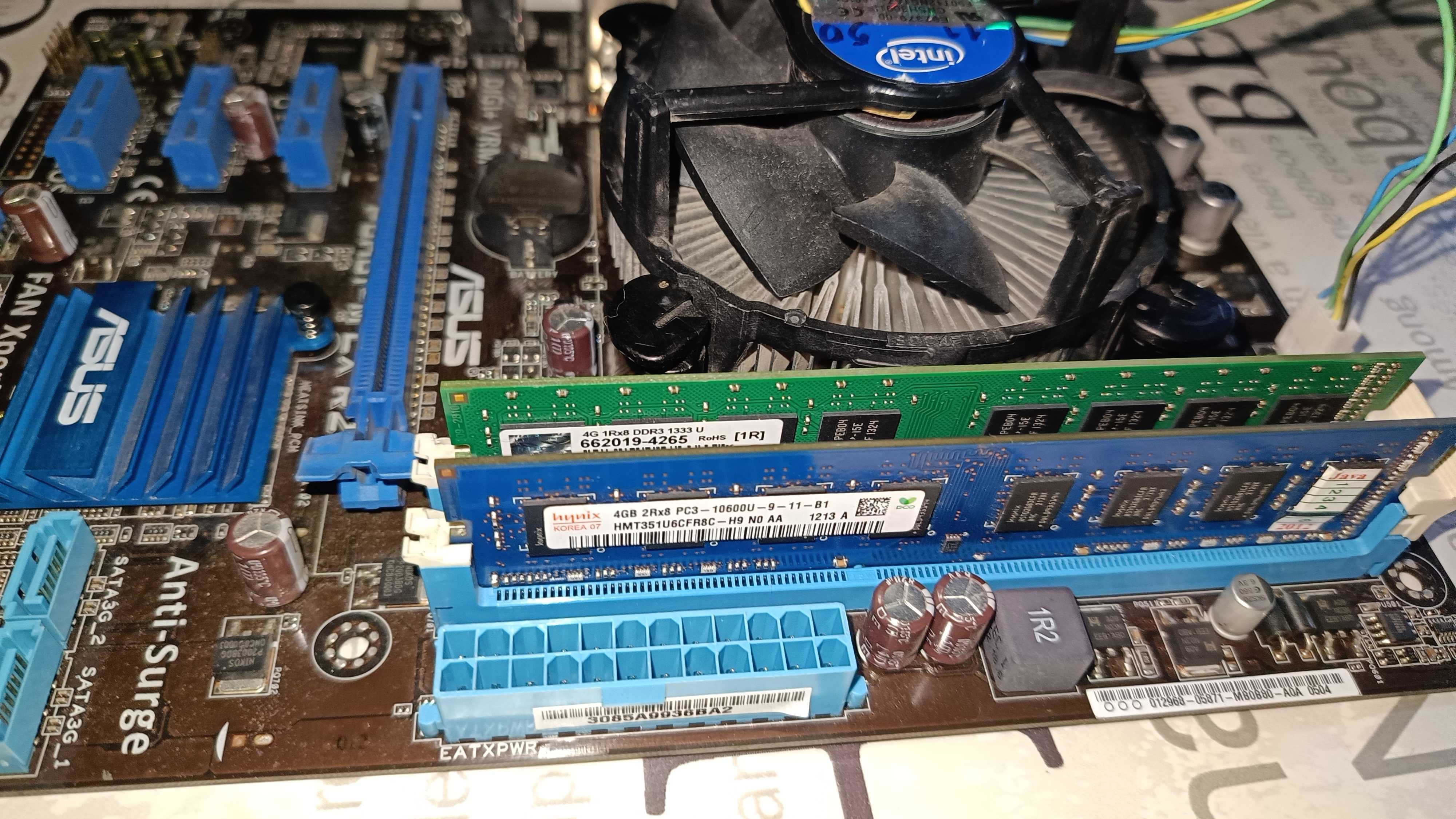 Комплект на сокете 1155, Core I5 2500, DDR3 8Gb