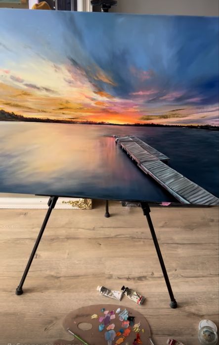 Obraz olejny Złoty wieczór 60*80