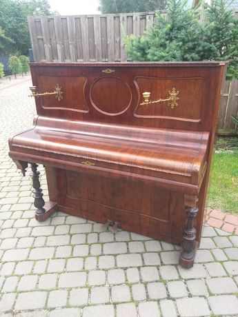 Antyczne  niemieckie Pianino L. Hoeven Berlin 1870 Palisander
