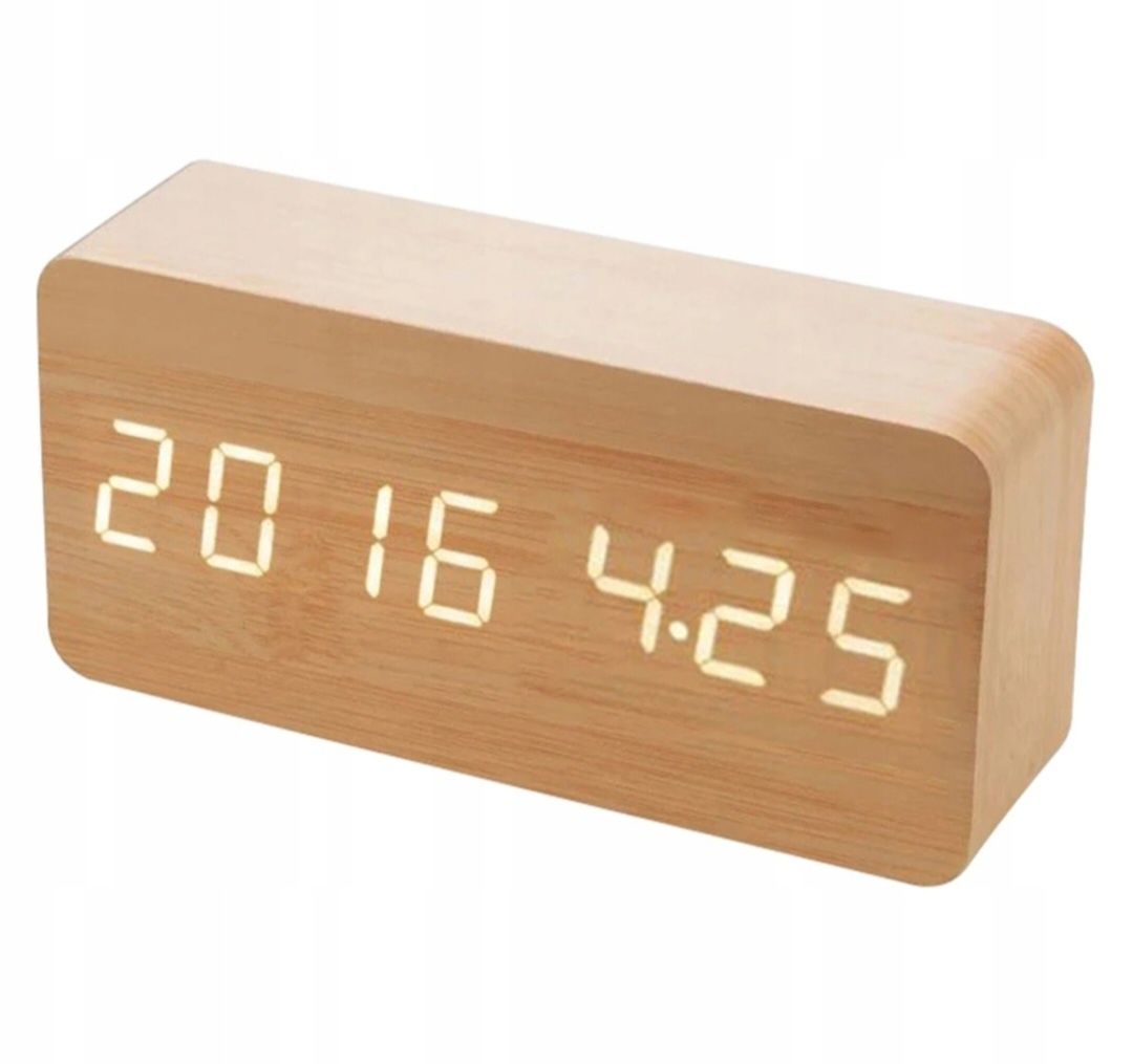 Budzik Zegar Termometr Elektroniczny Zegarek Alarm