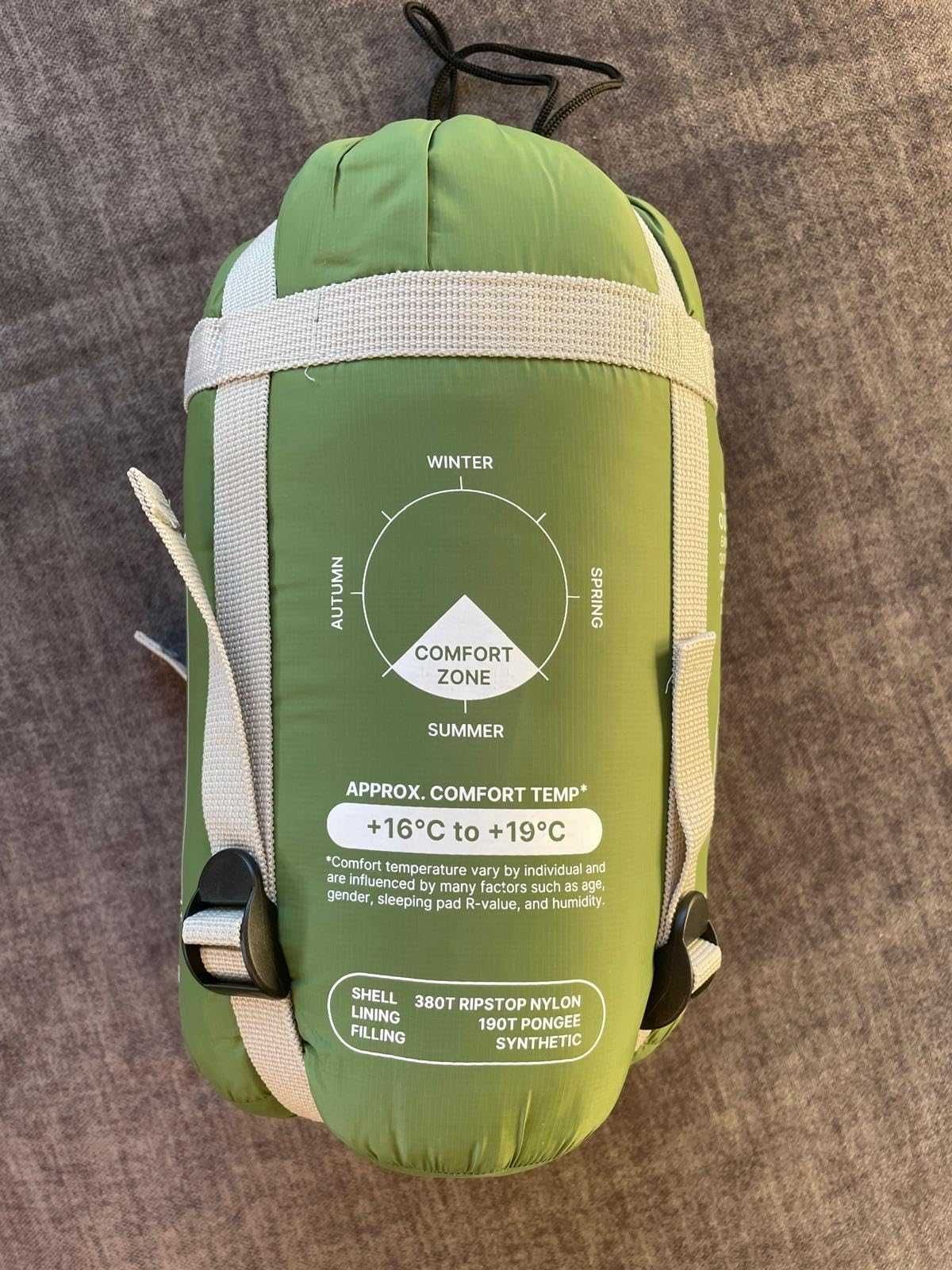 Trinordic śpiwór/koc turystyczny 700g zamek, pod namiot/na materac