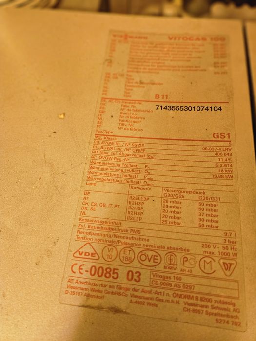 Piec gazowy Viessmann plus zasobnik wody