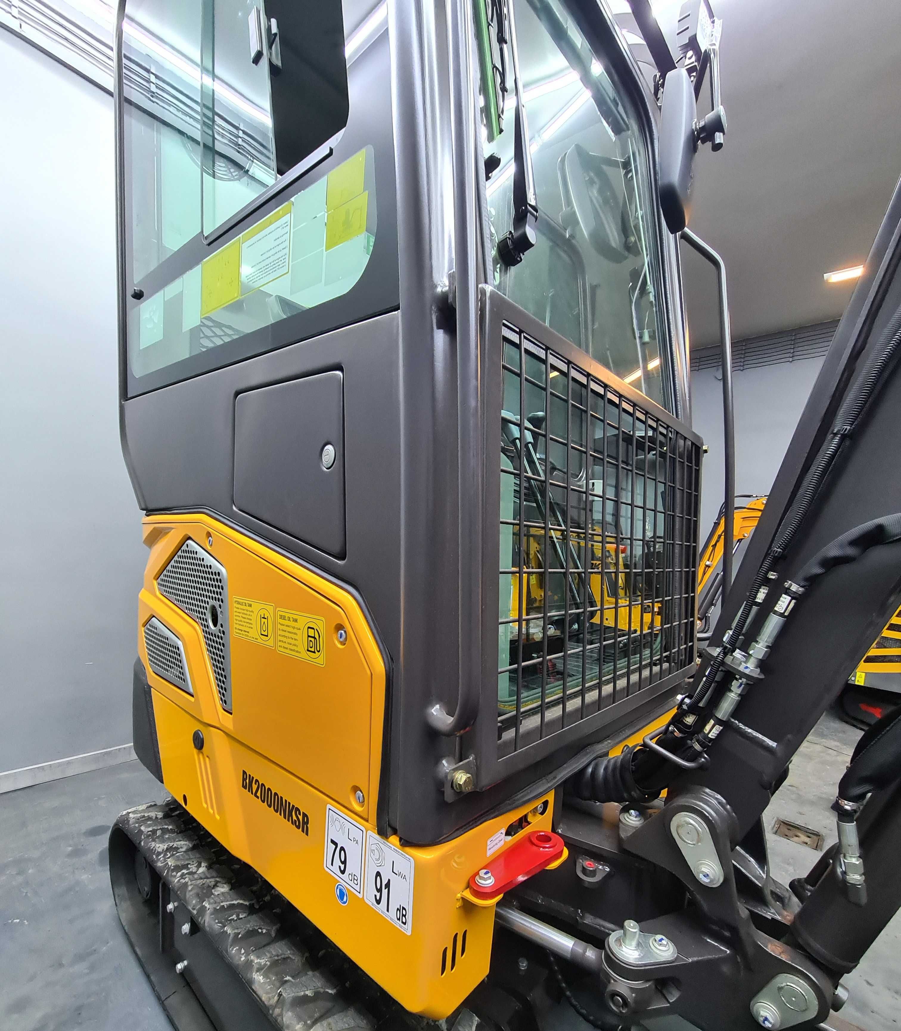 Mini Koparka Berger Kraus BK2000NKSR 2 tony z kabiną KUBOTA