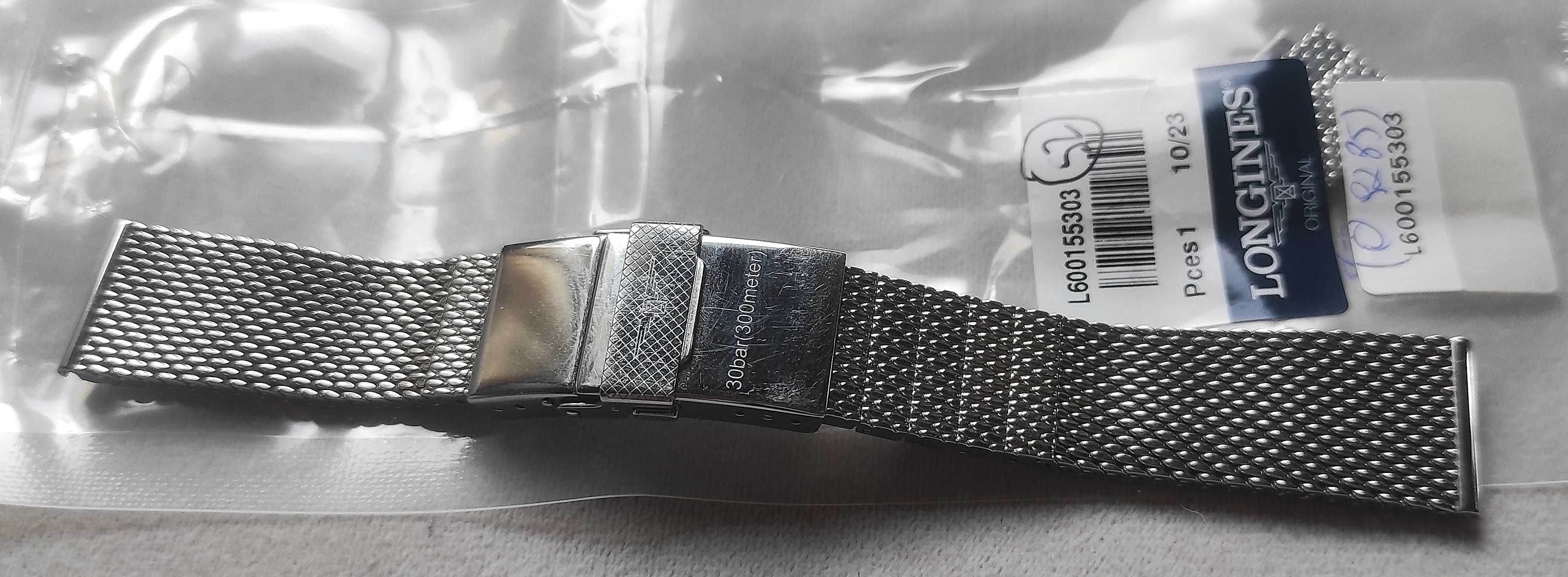 Bransoleta Mesh Stalowa Longines 19mm Legend Diver + ori TELESKOPY