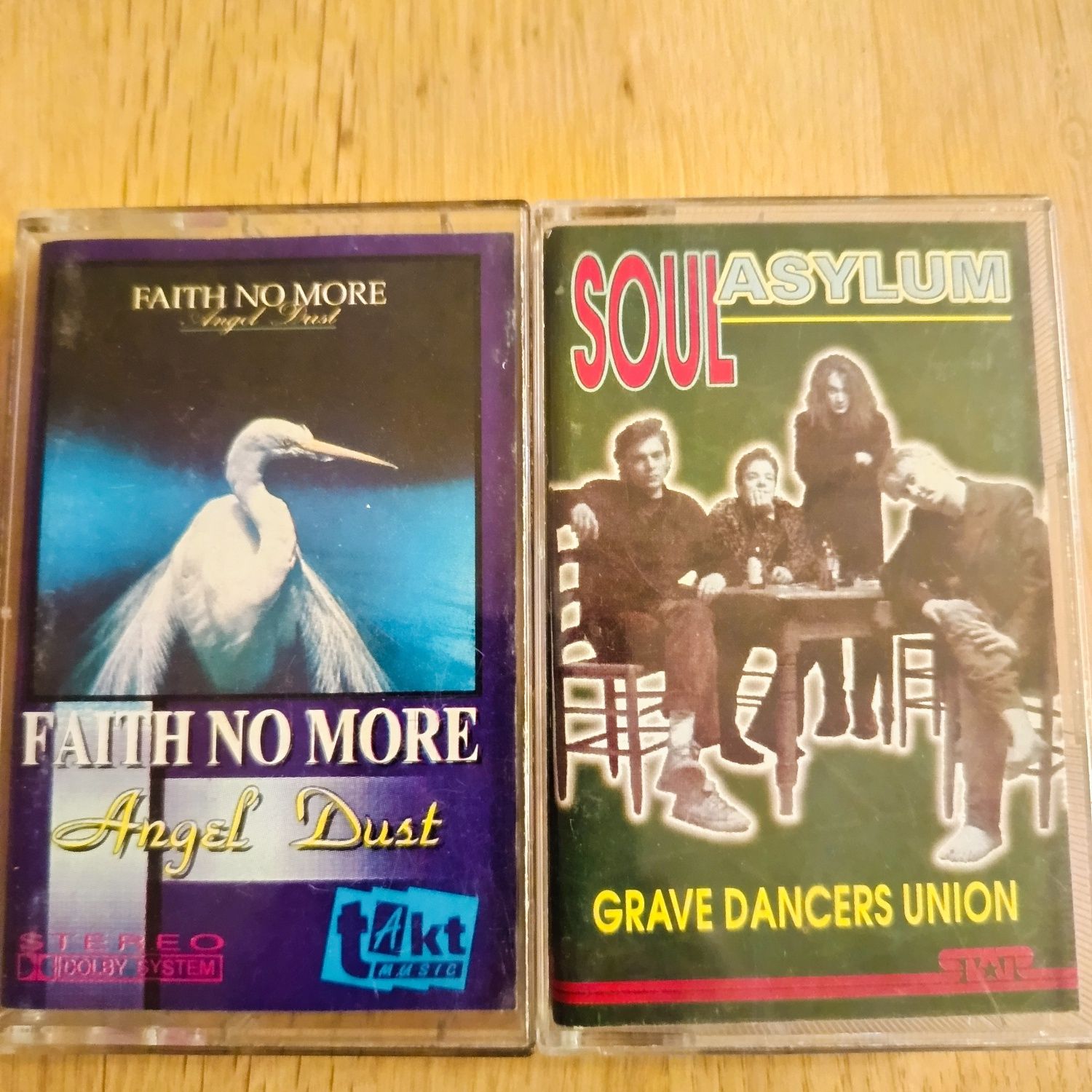 Dwie kasety magnetofonowe - Faith no more, Soul Asylum