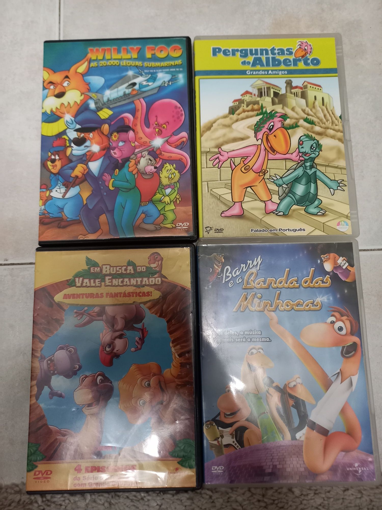 DVDs vários de animação