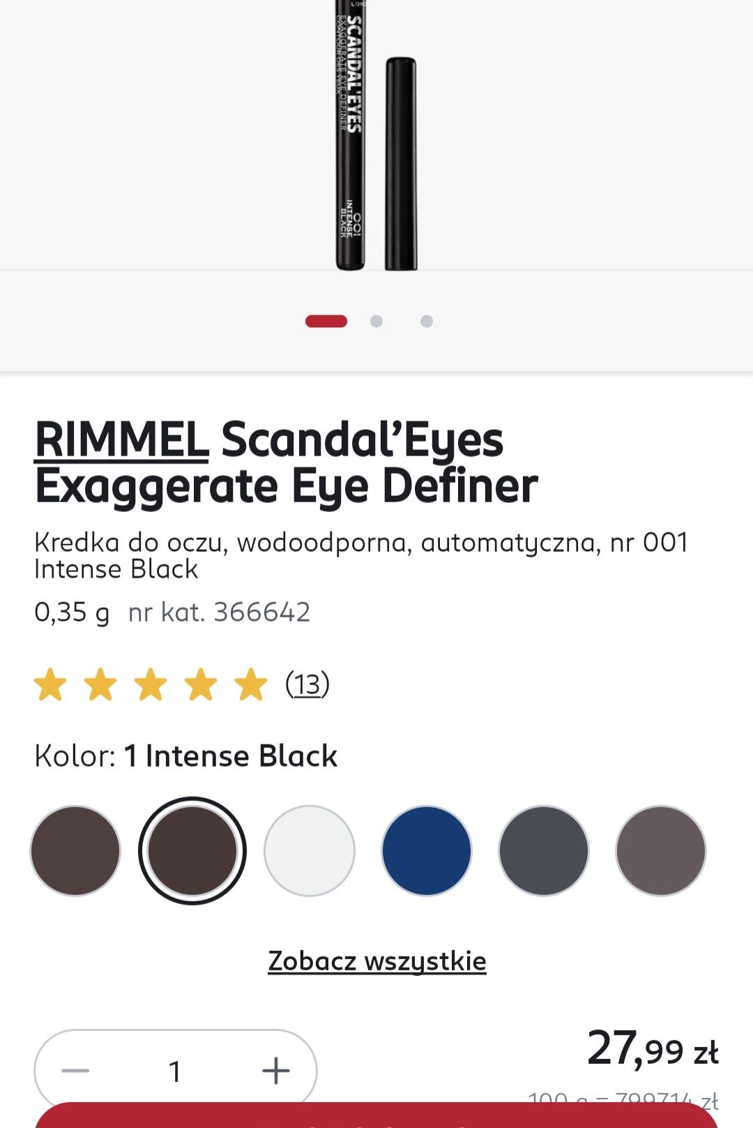 Kredki do oczu czarne eyeliner cat eye rimmel eveline Golden rose