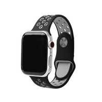 Pasek do Apple Watch Sport Silikon 38/40/41 mm Czarno-Szary