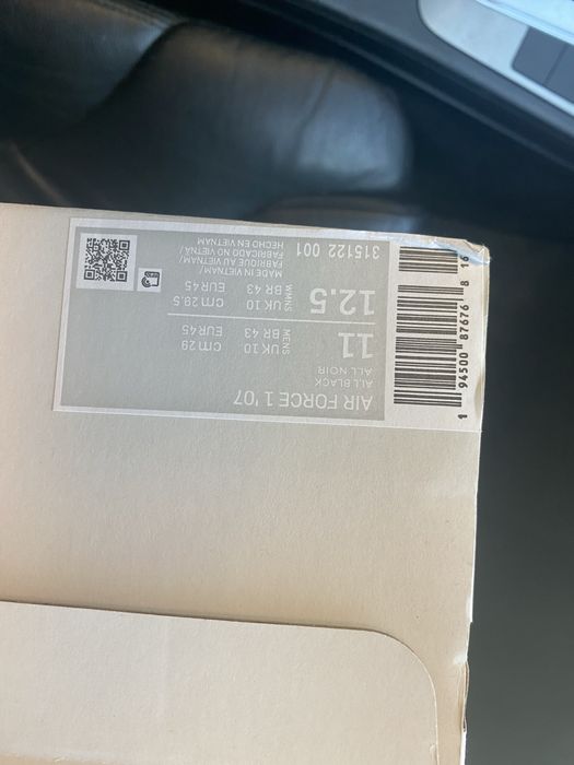 Nike air force 1 Black(нові) / Нові кросівки найк