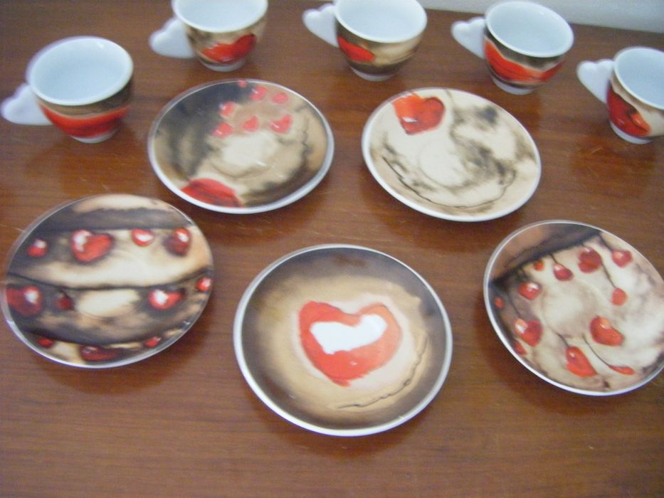Conjunto de chávenas Namorados