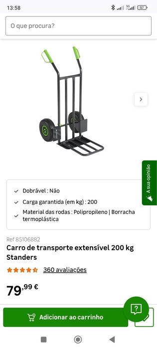 Vendo carro de transporte -200kg