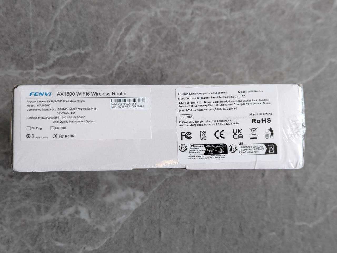 Роутер Fenvi AX1800 WiFi 6 2.4G/5G