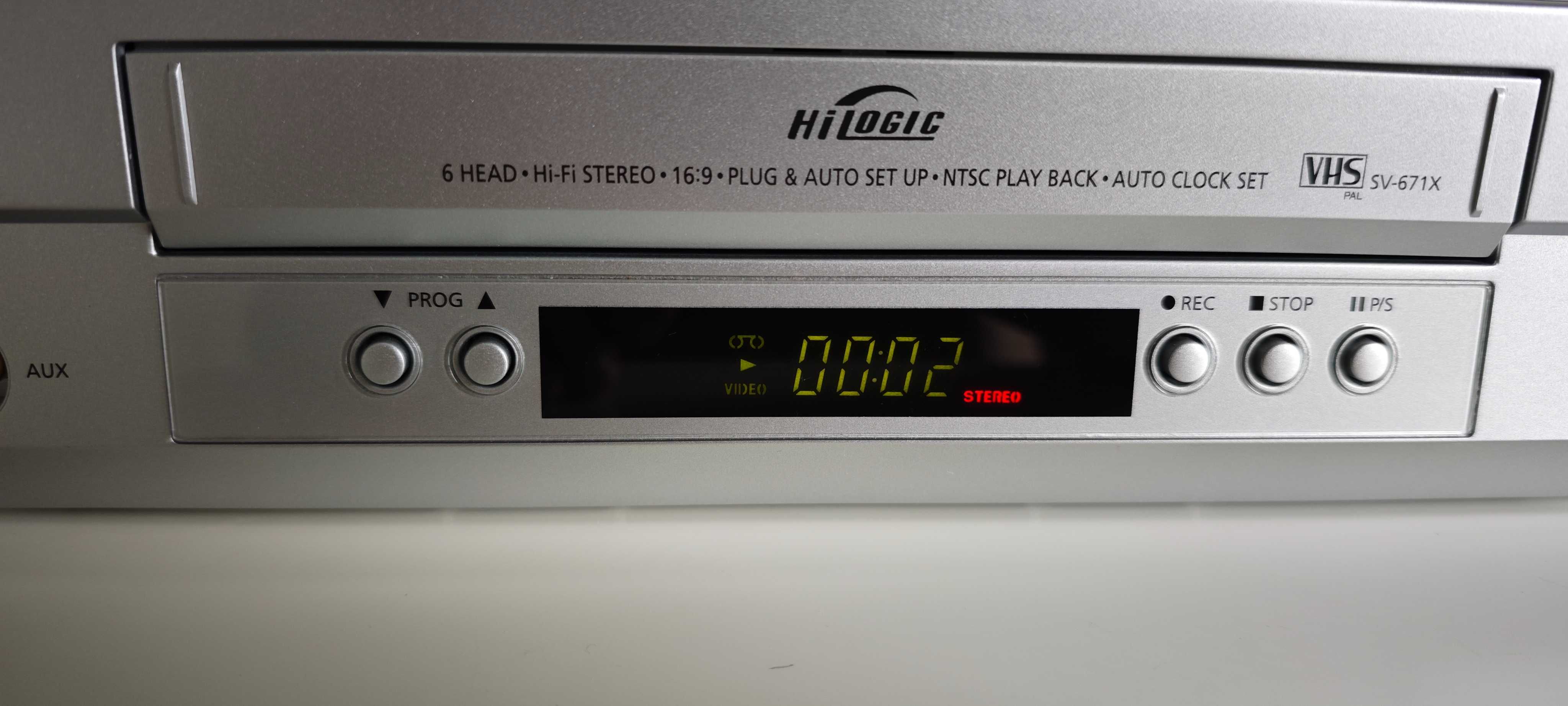 Magnetowid VHS 6 głowic HI-FI Stereo Samsung SV-671X pilot