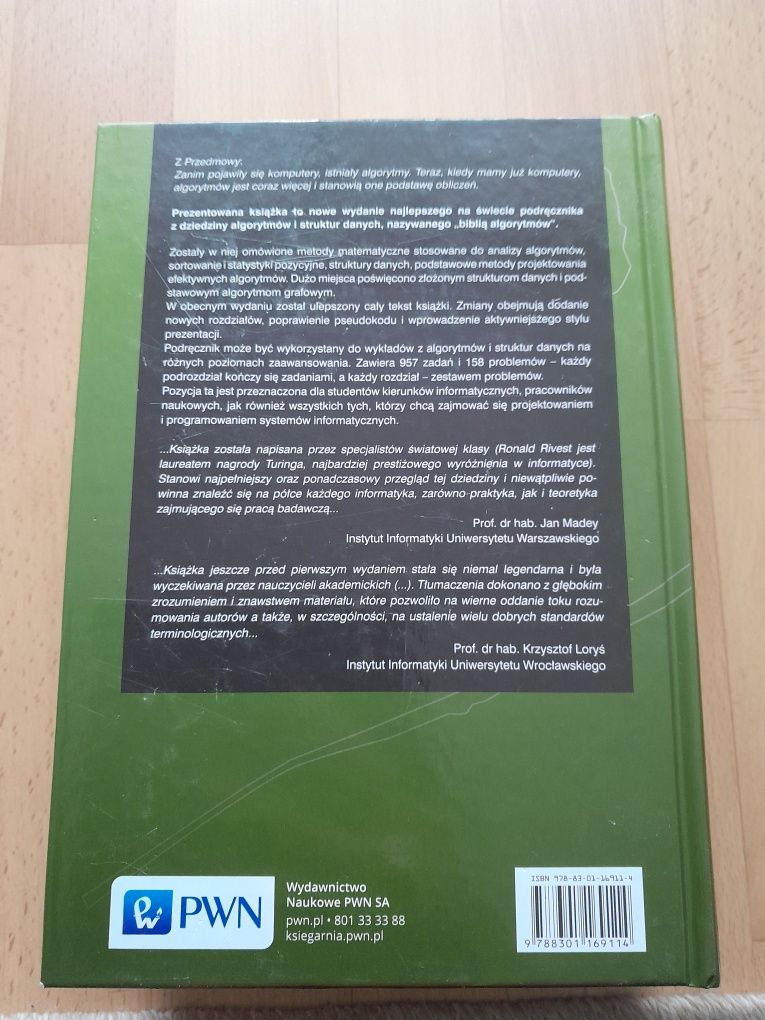 Wstęp do algorytmów Cormen książka nowe wydanie
