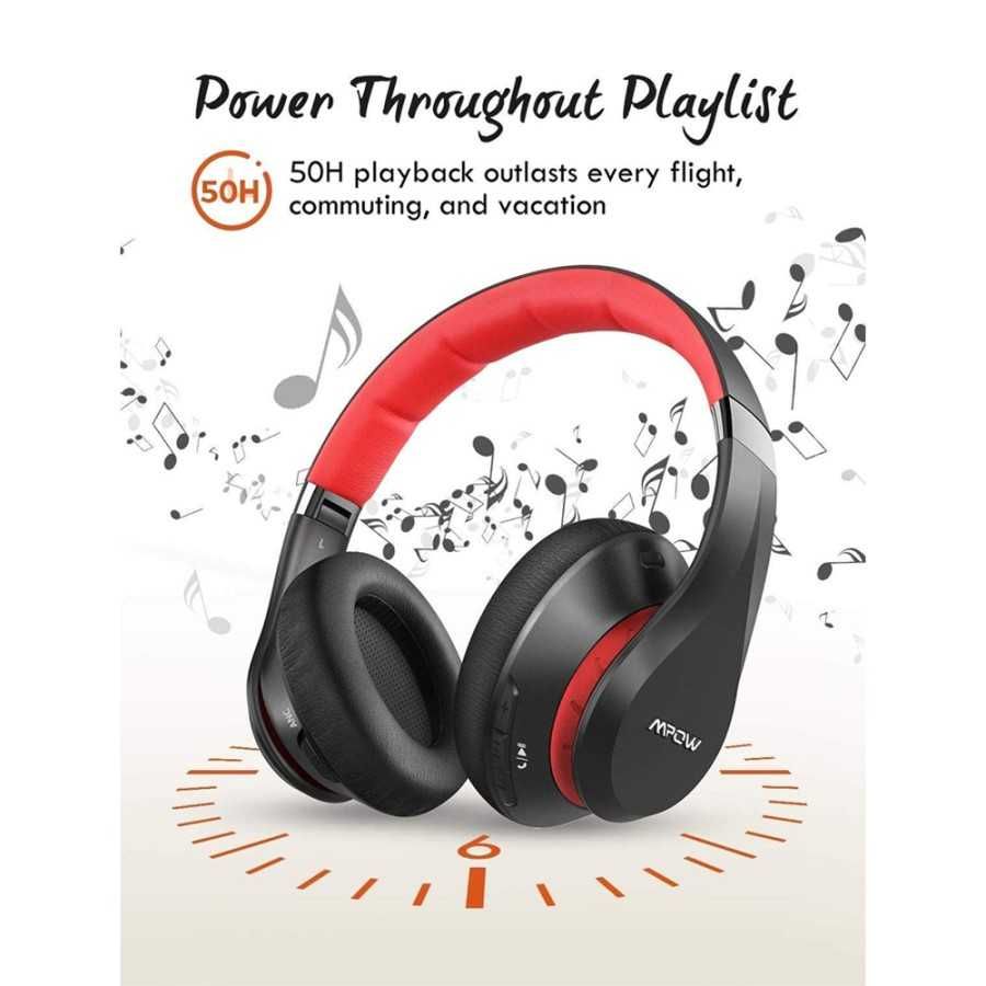 Mpow 059 Plus BH361A Słuchawki bezprzewodowe bluetooth 5.2 nauszne 50h