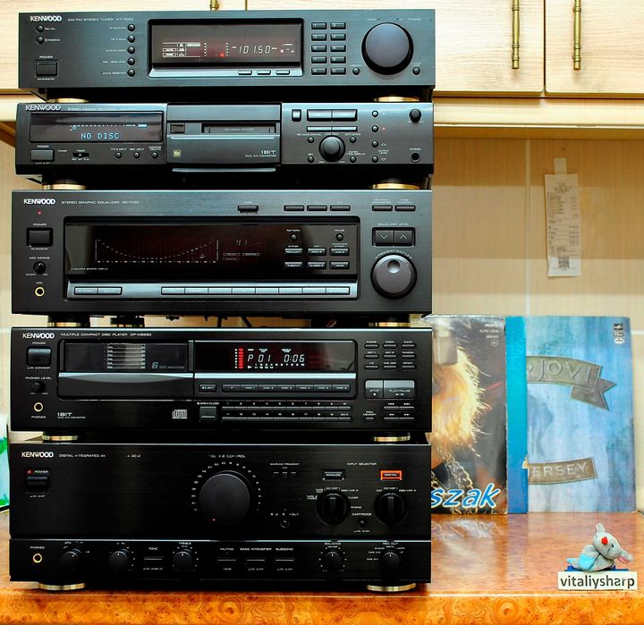 СУПЕРСТОЙКА! KENWOOD DA-9010(ЦАП)+CD, minidisc, эквалайзер, тюнер.