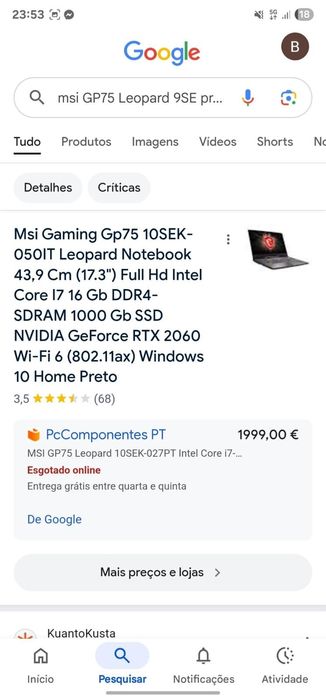 Msi Leopard 95E Gaming i7