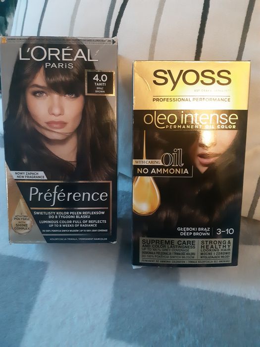 Farby do włosów Loreal i Syoss