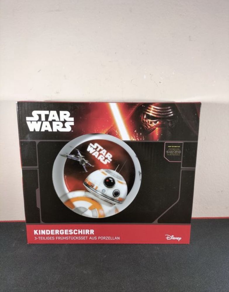 Star Wars zestaw gadżety śniadaniowy ceramiczny kubek talerz miska