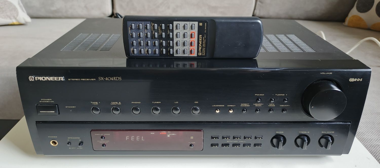 Pioneer SX-404RDS amplituner stereo Hi-fi z RDS, pilot, fajny stan.
