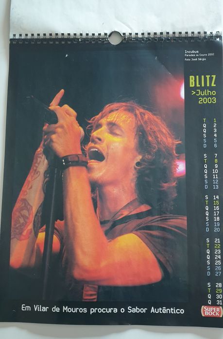 Venda de Calendário Retro Blitz 2003
