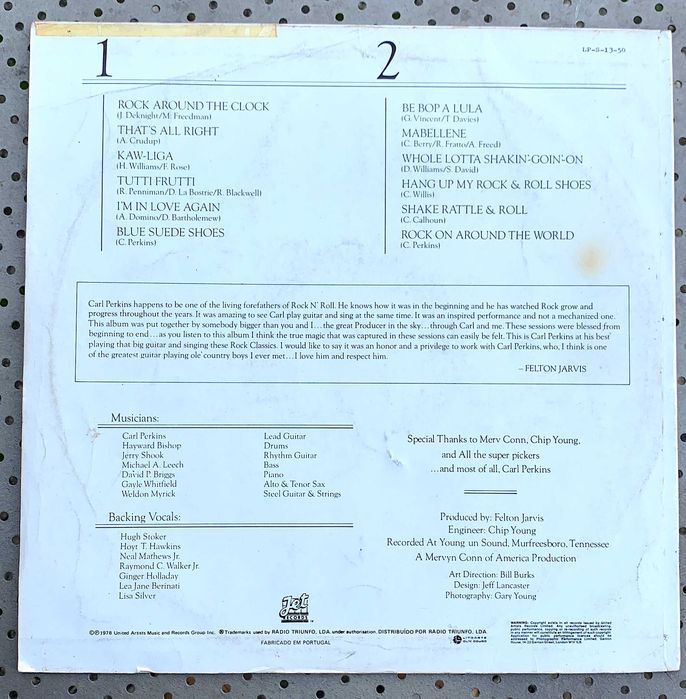 Carl Perkins – Ol' Blue Suede's Back LP